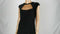 $195 NEW RALPH LAUREN Women's Black Formal Long Dress Velour Embellished Size 14 - evorr.com