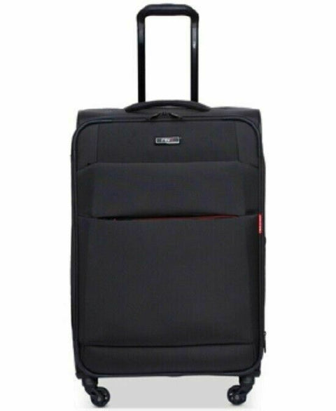 $200 NEW REVO Airborne 25" Soft Shell Spinner Suitcase Luggage Gray