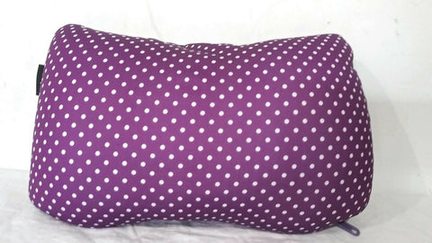 New Samsonite Magic 2 in 1 Magic Pillow Purple Polka dots Soft Cushioned