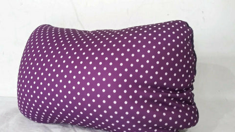 New Samsonite Magic 2 in 1 Magic Pillow Purple Polka dots Soft Cushioned