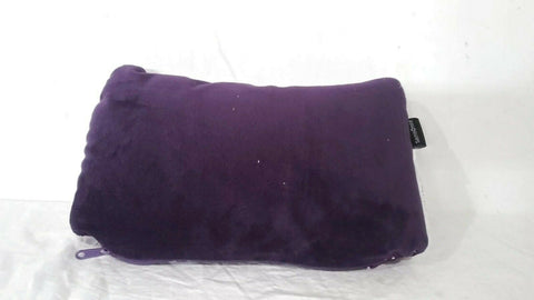 New Samsonite Magic 2 in 1 Magic Pillow Purple Polka dots Soft Cushioned