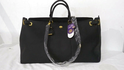 $380 New Joy Mangano Christie Weekender, Black Saffiano Leather Travel bag