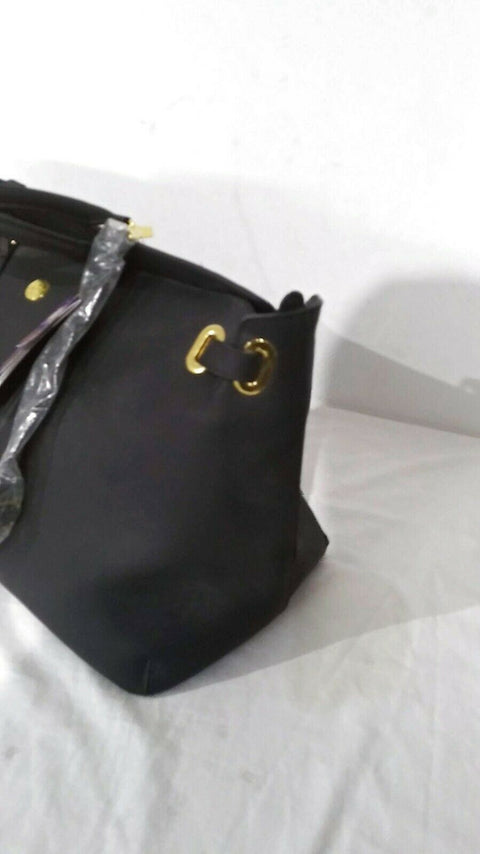 $380 New Joy Mangano Christie Weekender, Black Saffiano Leather Travel bag
