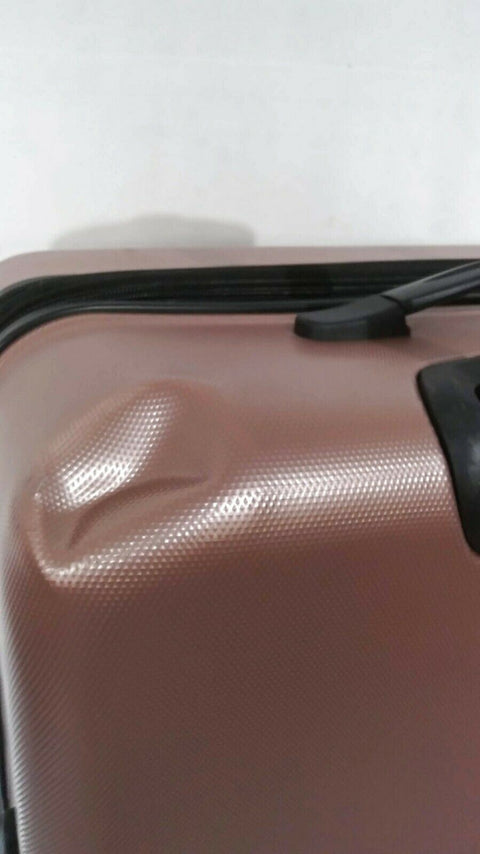 $340 London Fog Southbury 29" Hard Expandable Spinner Luggage Suitcase Rose