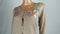 Karen Scott Women's Long Sleeve Beige Embroidery Button Cardigan Sweater Plus 1X