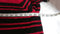 Karen Scott Women Long Sleeve Black Red Stripe Button Cardigan Sweater Plus 3X