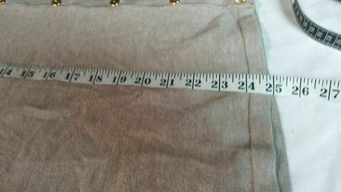 Karen Scott Women Long Sleeve Beige Embroidery Button Cardigan Sweater Plus 1X