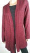 Karen Scott Women Long Sleeve Red Cable Knit Front Open Cardigan Sweater Plus 1X