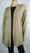 Karen Scott Women Long Sleeve Beige Knit Front-Open Cardigan Sweater Plus 3X