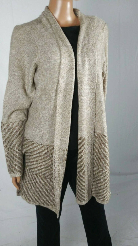 Karen Scott Women Long Sleeve Marl Front Open Duster Cardigan Sweater Plus 2X