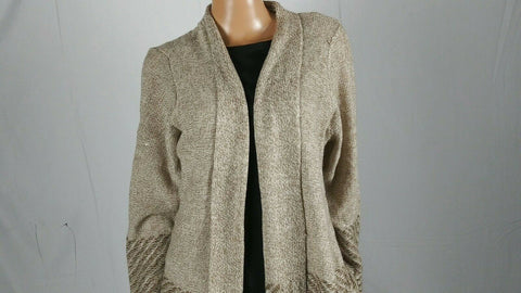 Karen Scott Women Long Sleeve Marl Front Open Duster Cardigan Sweater Plus 2X