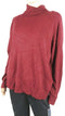Karen Scott Women's Long Sleeves Turtle-Neck Knitted Red Sweater Acrylic Plus 3X