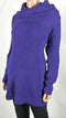 STYLE&CO. Women's Long Sleeve Purple Cowl Neck Waffle Knit Tunic Sweater Plus 0X