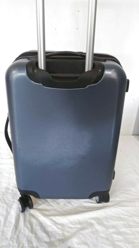 $240 London Fog Southbury II 21" Hard Carry On Expandable Luggage Suitcase Blue