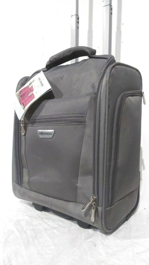 $240 NEW Ricardo Oceanside 16" Under-Seat Rolling Tote Carry On Bag Gray