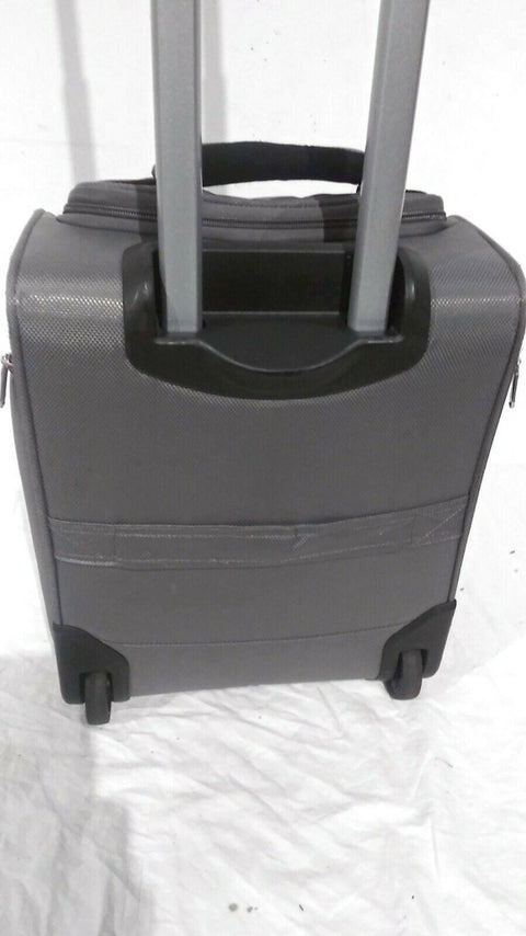$240 NEW Ricardo Oceanside 16" Under-Seat Rolling Tote Carry On Bag Gray