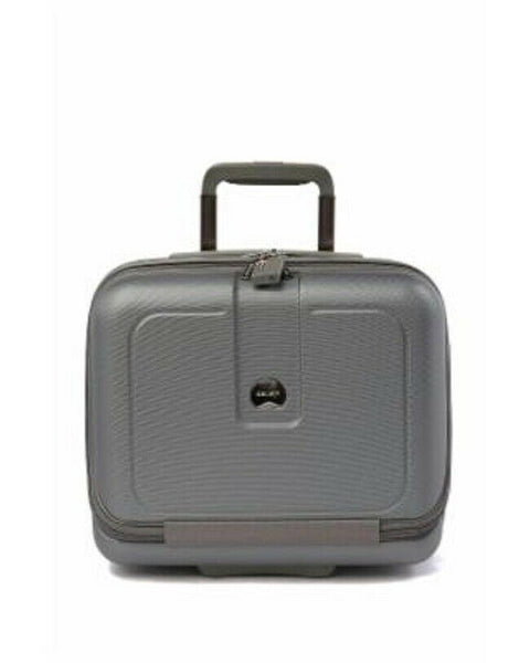 $220 DELSEY Helium 4.0 Gray Carry ON Under Seat Luggage suitcase Hard 16''