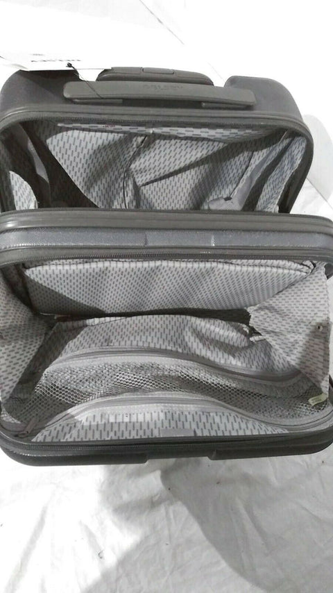 $220 DELSEY Helium 4.0 Gray Carry ON Under Seat Luggage suitcase Hard 16''
