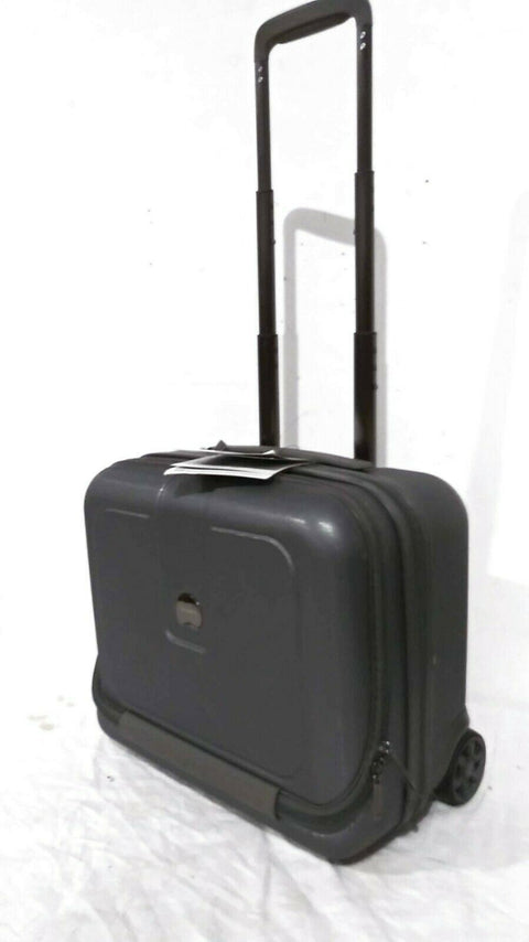 $220 DELSEY Helium 4.0 Gray Carry ON Under Seat Luggage suitcase Hard 16''