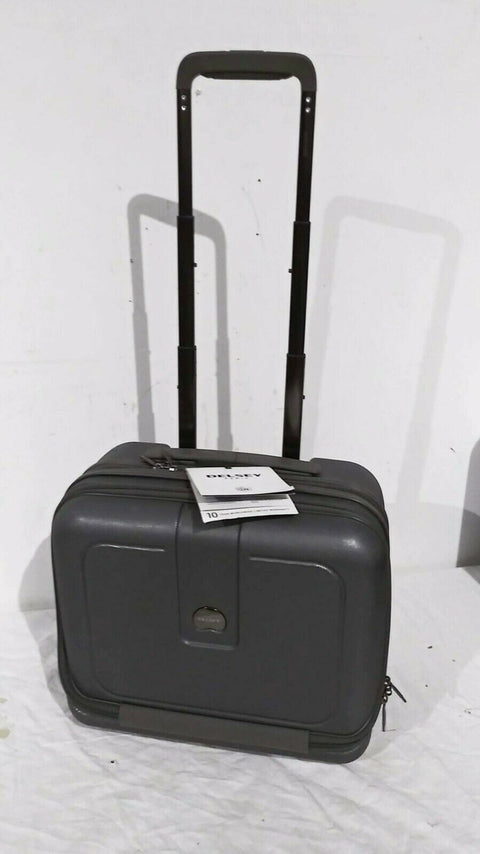 $220 DELSEY Helium 4.0 Gray Carry ON Under Seat Luggage suitcase Hard 16''