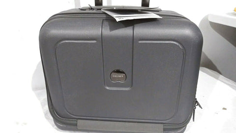 $220 DELSEY Helium 4.0 Gray Carry ON Under Seat Luggage suitcase Hard 16''