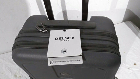 $220 DELSEY Helium 4.0 Gray Carry ON Under Seat Luggage suitcase Hard 16''