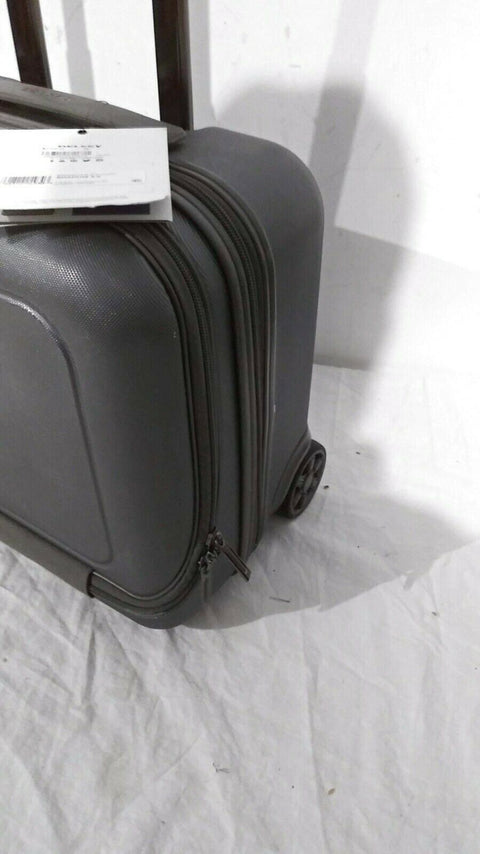 $220 DELSEY Helium 4.0 Gray Carry ON Under Seat Luggage suitcase Hard 16''