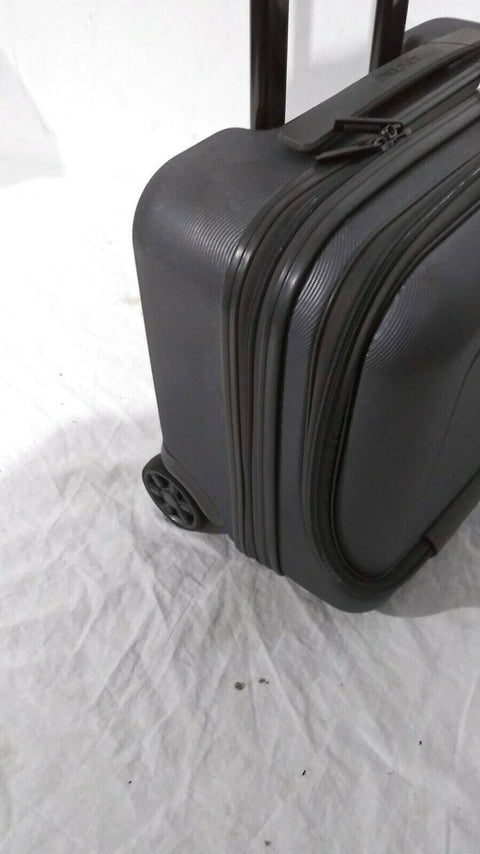 $220 DELSEY Helium 4.0 Gray Carry ON Under Seat Luggage suitcase Hard 16''