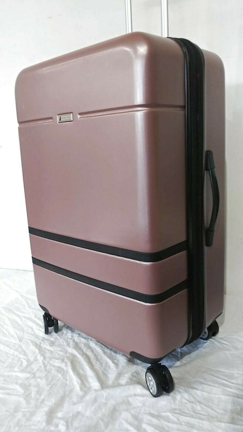 $340 London Fog Southbury II 29" Hard Expandable Spinner Luggage Suitcase  Rose