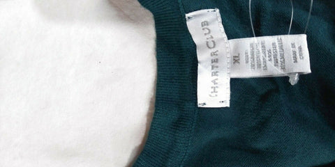 Charter Club Women Long Sleeve Green Embroidery Button Front Cardigan Sweater XL