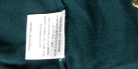 Charter Club Women Long Sleeve Green Embroidery Button Front Cardigan Sweater XL