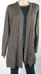Karen Scott Women Cardigan Sweater Long-Sleeve Brown Cable Knit Acrylic Plus 1X