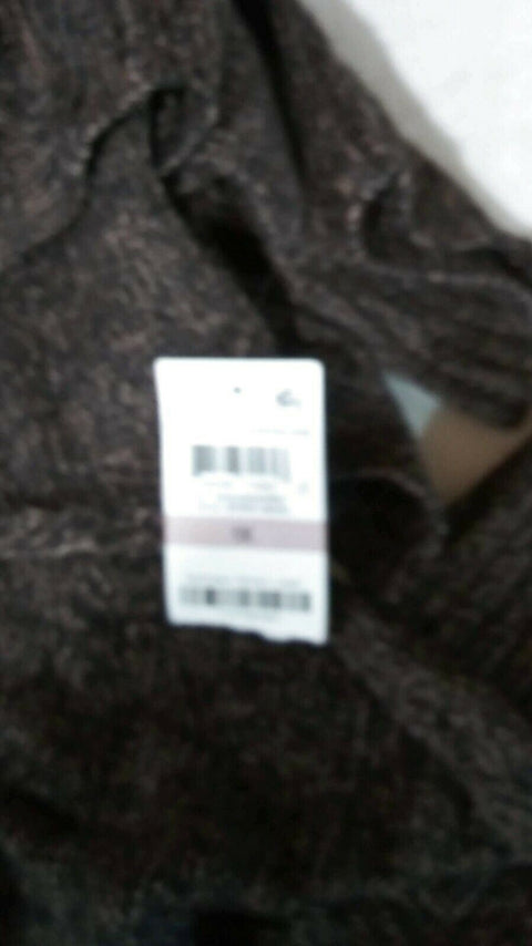 Karen Scott Women Cardigan Sweater Long-Sleeve Brown Cable Knit Acrylic Plus 1X