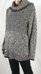 New STYLE&CO Women Long Sleeve Cowl Neck Black Mix Knit Tunic Sweater Plus 2X - evorr.com