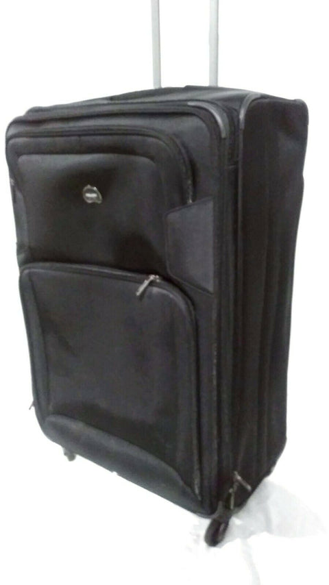 $320 Delsey Optimax 29" Expandable Spinner Suitcase Luggage Black Upright