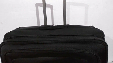 $320 Delsey Optimax 29" Expandable Spinner Suitcase Luggage Black Upright