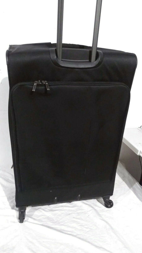 $320 Delsey Optimax 29" Expandable Spinner Suitcase Luggage Black Upright