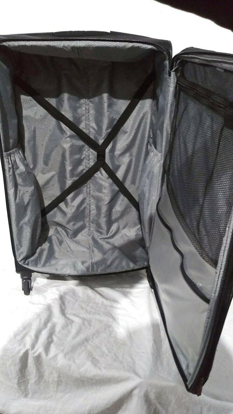 $320 Delsey Optimax 29" Expandable Spinner Suitcase Luggage Black Upright