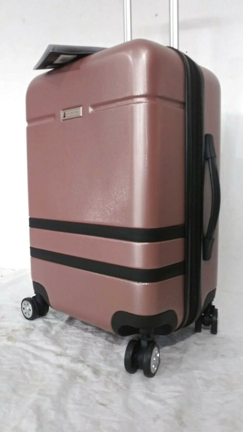$300 New London Fog Southbury II 21" Hard Carry On Expandable Luggage Suitcase