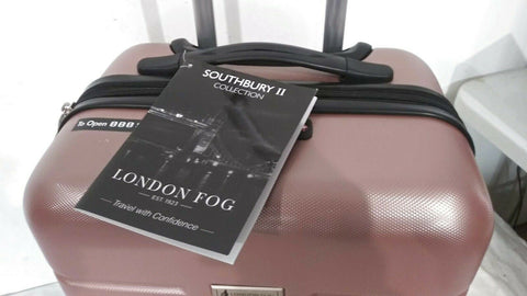 $300 New London Fog Southbury II 21" Hard Carry On Expandable Luggage Suitcase