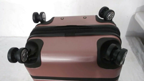 $300 New London Fog Southbury II 21" Hard Carry On Expandable Luggage Suitcase