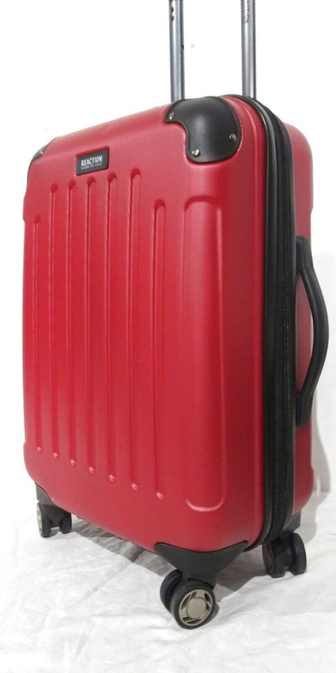 $280 New Kenneth Cole Reaction Renegade 20" Hard Carry On Spinner Luggage Red