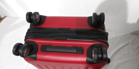 $280 New Kenneth Cole Reaction Renegade 20" Hard Carry On Spinner Luggage Red