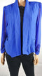 City Chic Women's Roll Long-Sleeve Front-Open Blazer Jacket Shrug Blue Plus 18