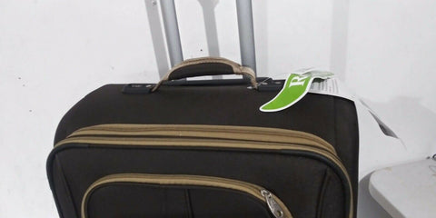 $280 New Rockland Varsity Polo 26" Check IN Luggage Rolling Wheel Suitcase Brown