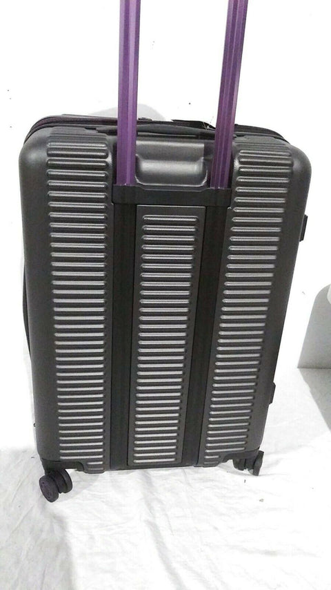 $380 New Traveler's Club Beijing Hard Case 24" Gray Luggage Suitcase TSA Lock