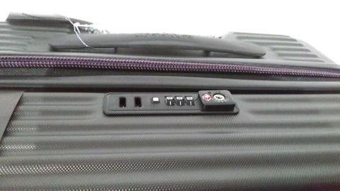 $380 New Traveler's Club Beijing Hard Case 24" Gray Luggage Suitcase TSA Lock