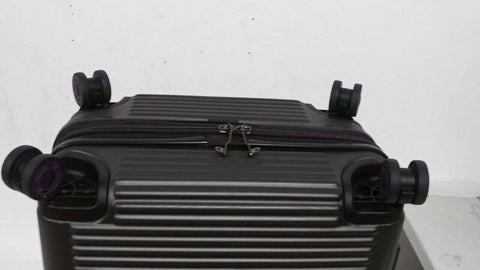 $380 New Traveler's Club Beijing Hard Case 24" Gray Luggage Suitcase TSA Lock
