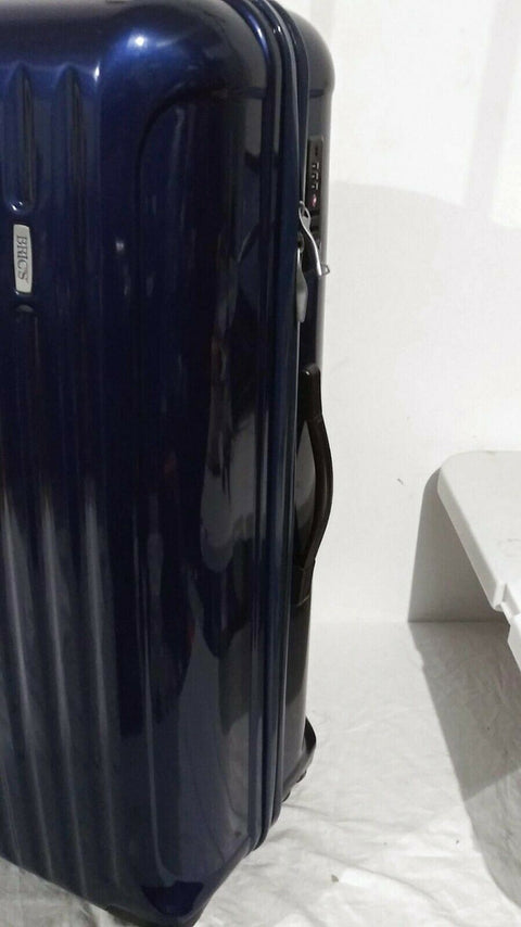 $499 New BRIC'S Riccione 32" Hard Spinner Luggage Suitcase Blue Lightweight