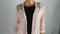 New NY COLLECTION Women 3/4 Sleeve Front-Open Pink Lace Duster Shrug Size S